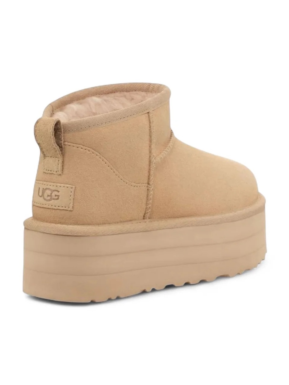 UGG Classic Ultra Mini Platform Boots in Driftwood